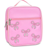 Pink Glitter Bows Lunch Tote