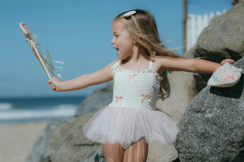Bows Tutu - Ivory/Multicolor