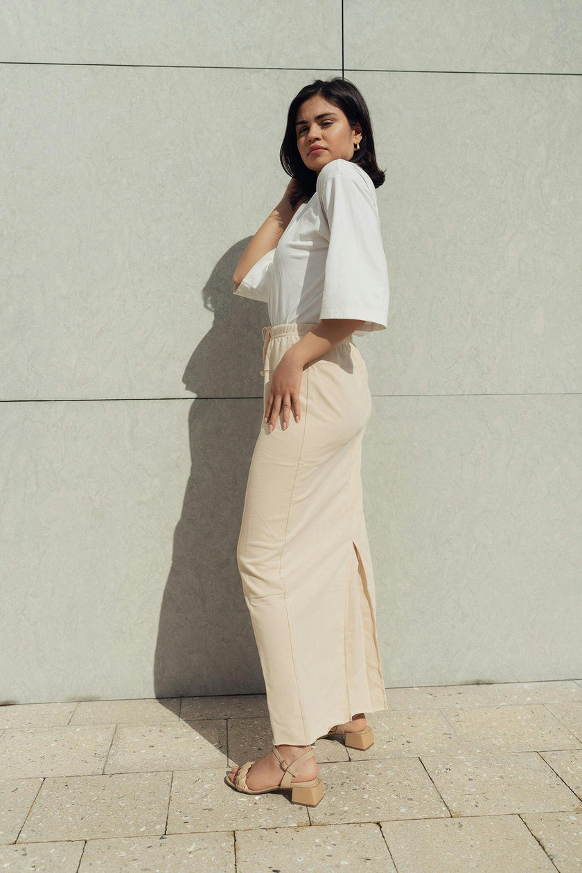 STRAIGHT JERSEY SKIRT