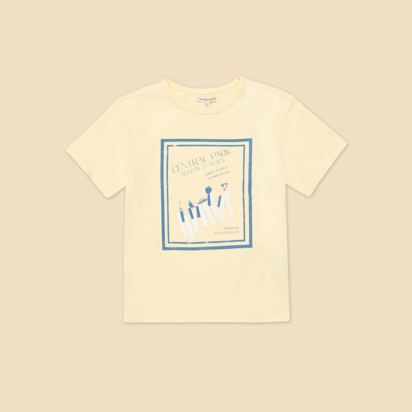 Organic Weekend Tee in Pale Yellow
