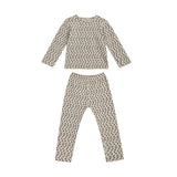 Light Gray Panda Cotton Pajama Set