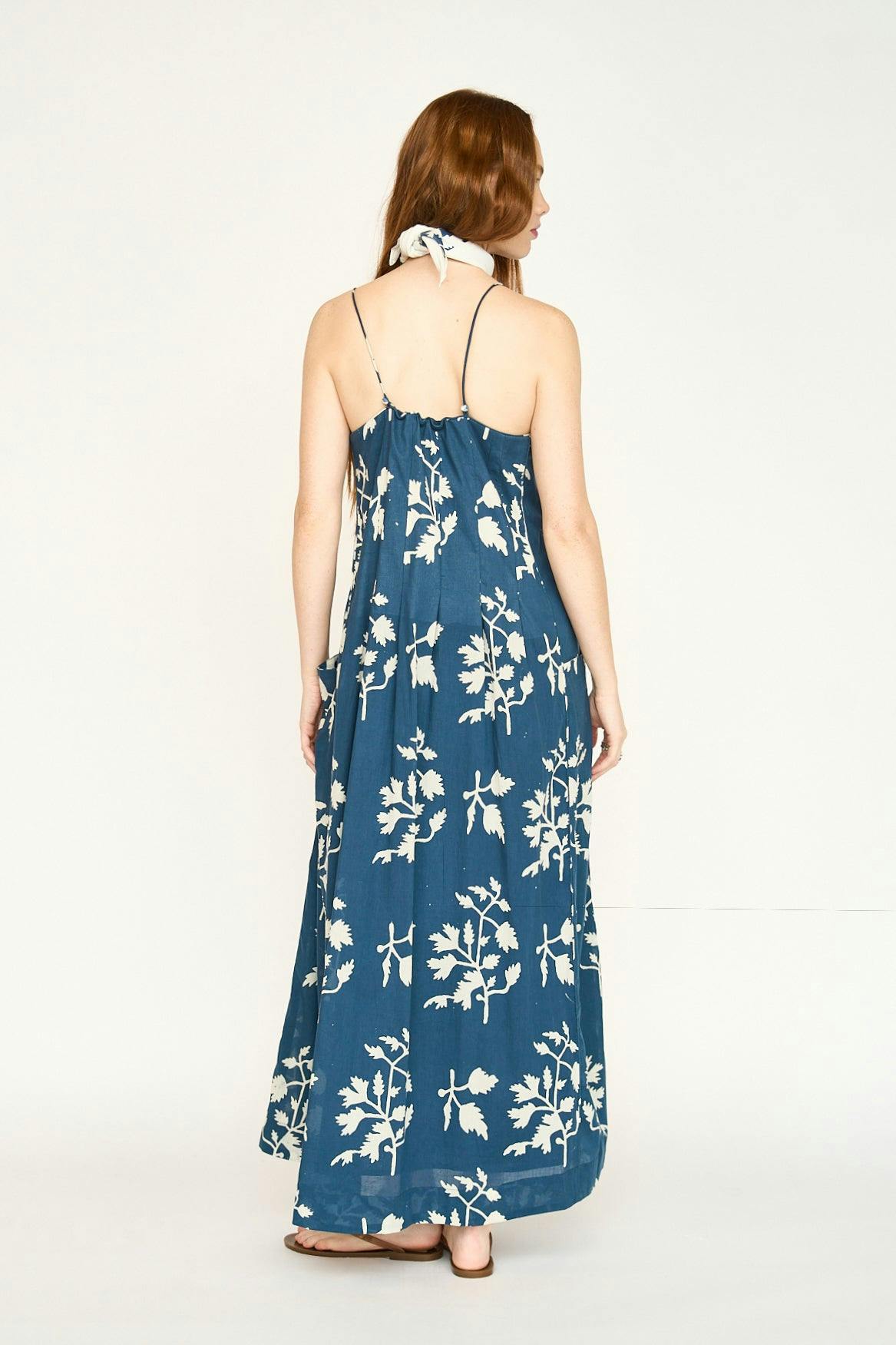 Zuma Dress in Navy Fig