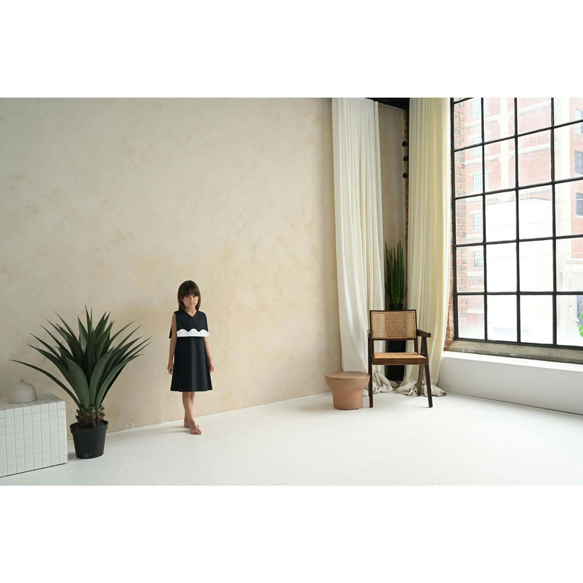 Lucy dress (black/off-white)