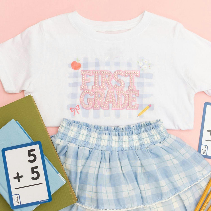 First Grade Pearl Patch Short Sleeve T-Shirt