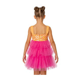 Pink Lemonade Sequin Tiered Tulle Birthday Dress for Girls