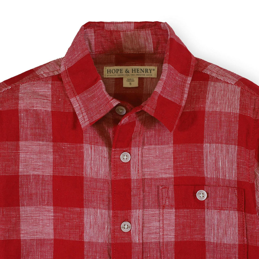 Linen Short Sleeve Button Down Shirt