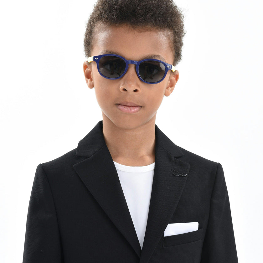 Black Twill Peak Lapel Blazer