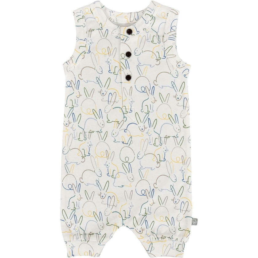 tank romper | bunnies