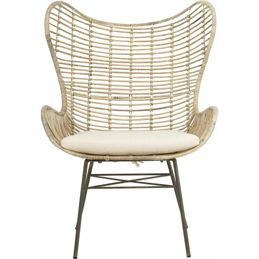 Malia Rattan Wingback Armchair