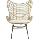 Malia Rattan Wingback Armchair