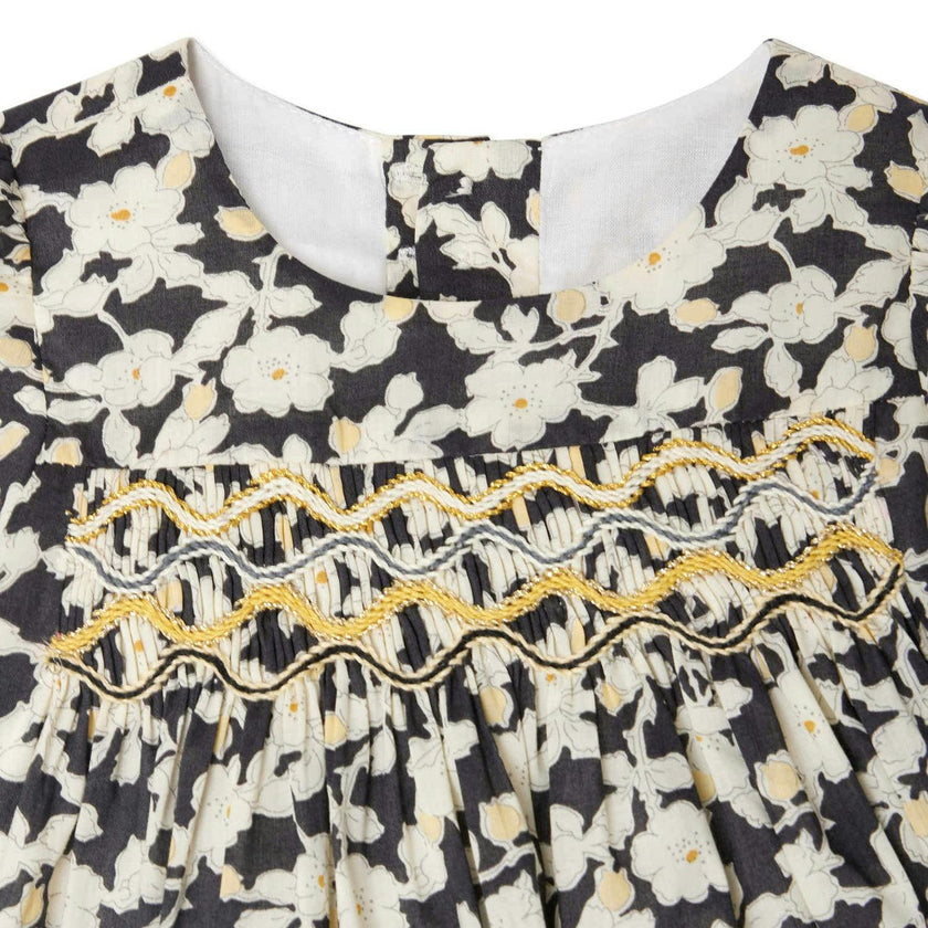 BONPOINT Jailys Fleurs Gold Thread Baby Dress