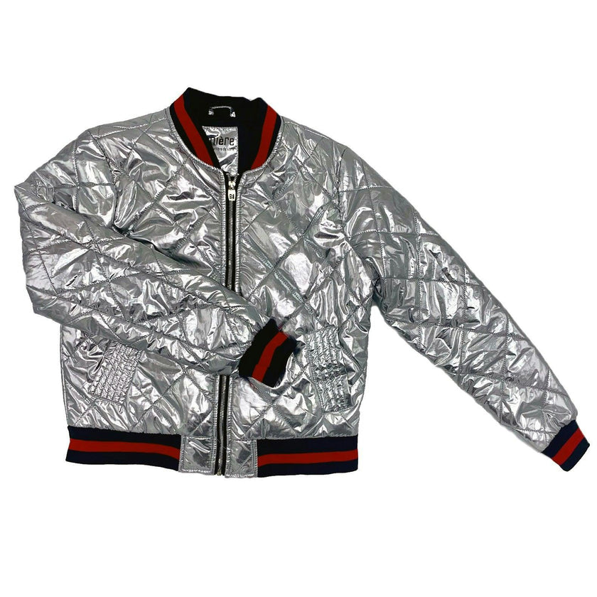 Women's Metallic Bomber Jackets