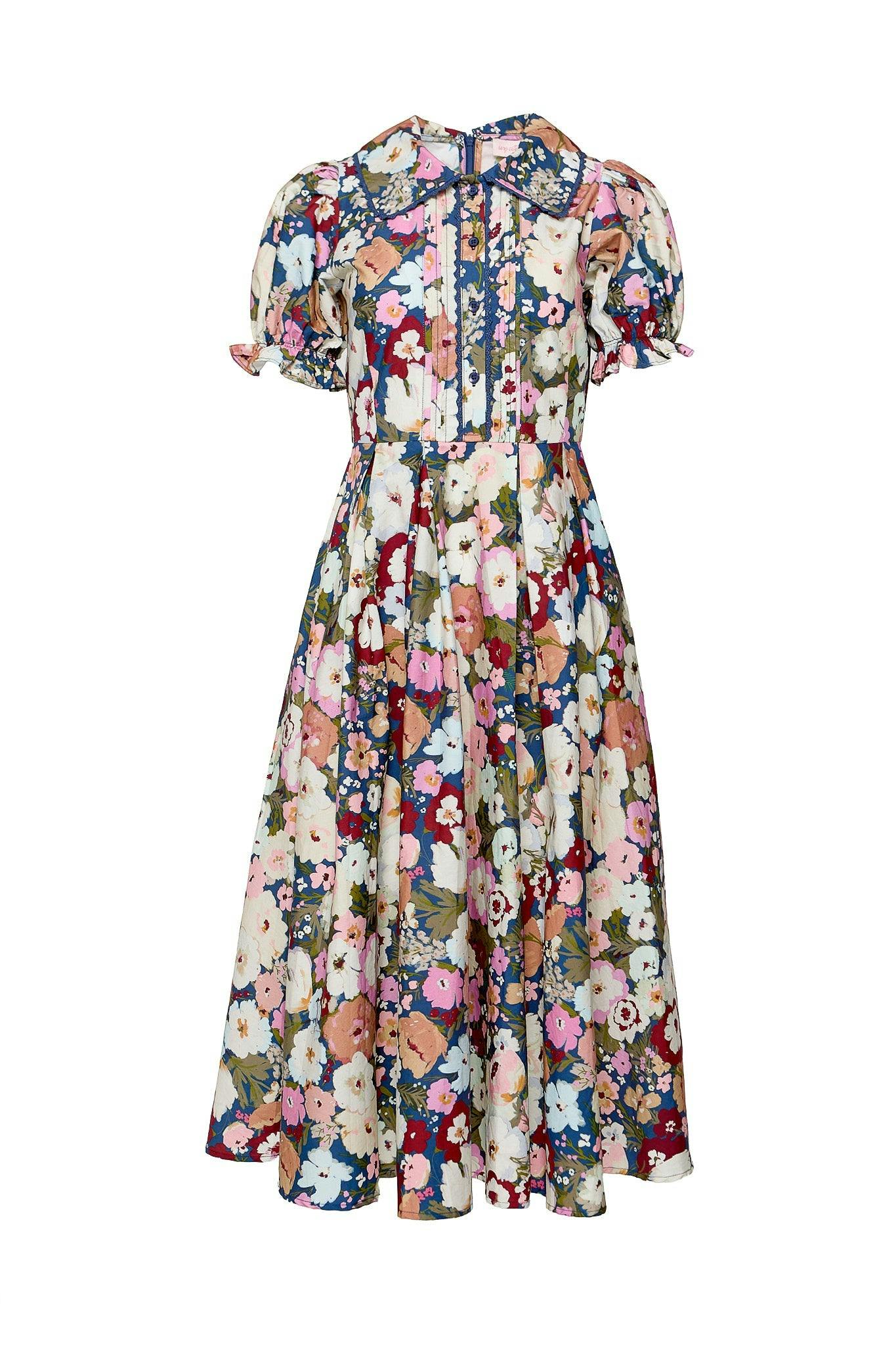 Sophia Dress in Midnight Garden