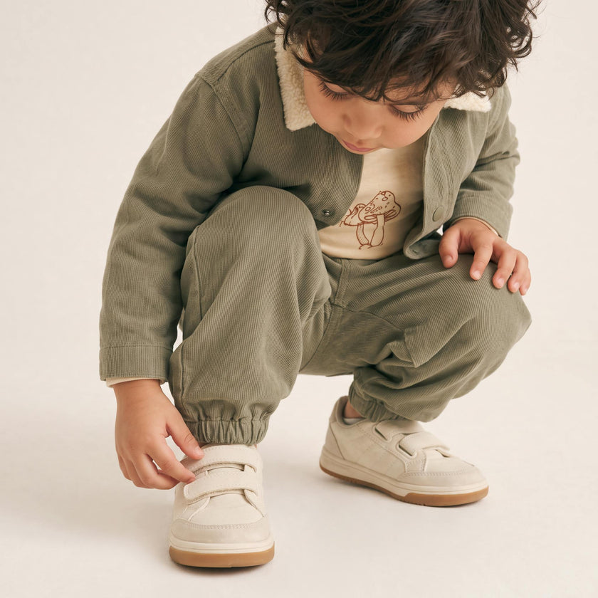 Organic Twill Joggers Pants - Olive
