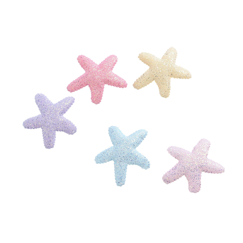 Textured Starfish Hair Clip Set