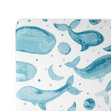 Caspian Whale Cotton Fitted Crib Sheet