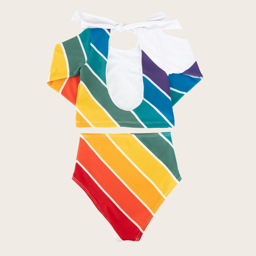 Forever Summer Rainbow Two Piece Long Sleeve