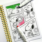 OOLY x Peanuts Coloring Activity & Sticker Kit - 8 Markers 8 Crayons
