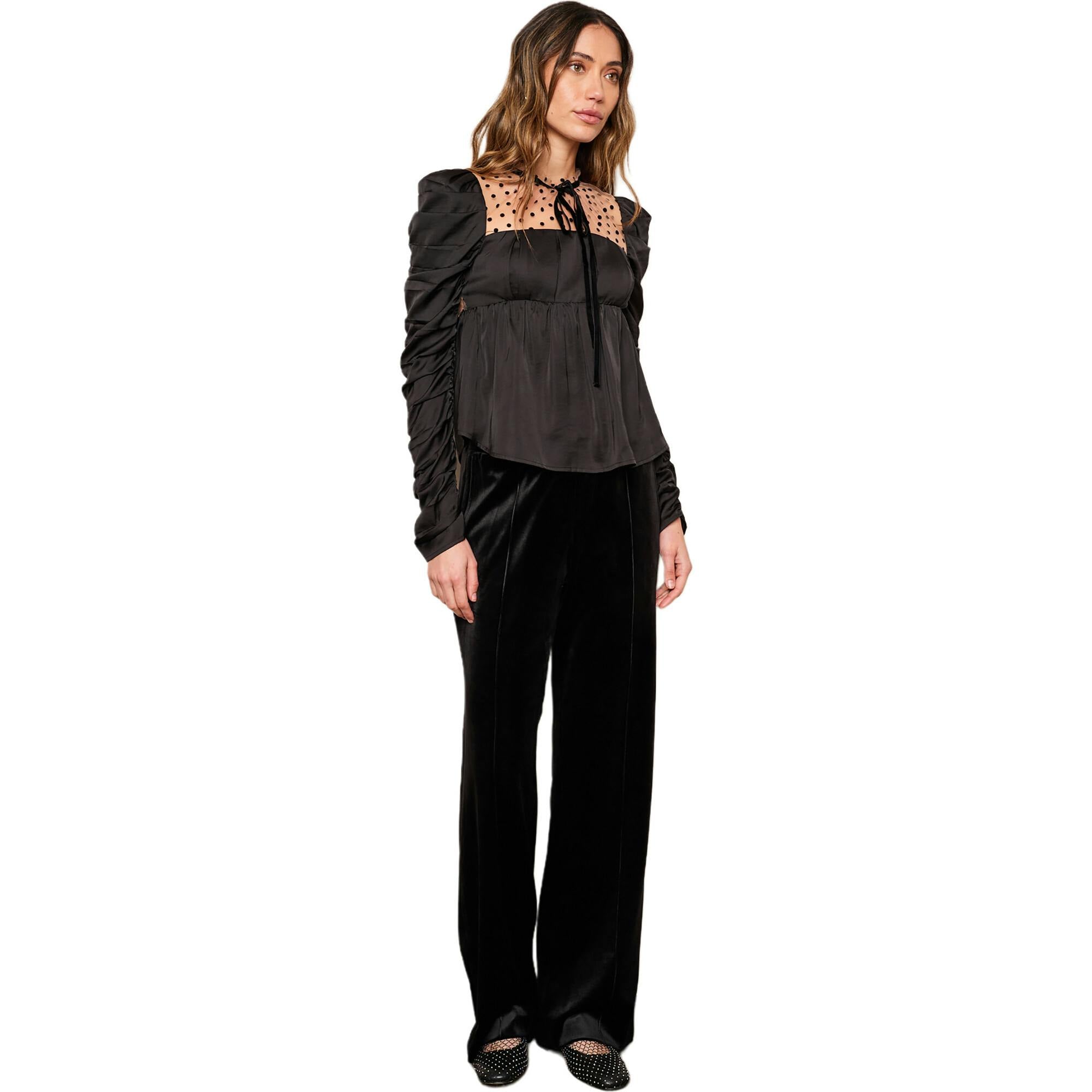 Women's Jin Velvet Wide Leg Pant