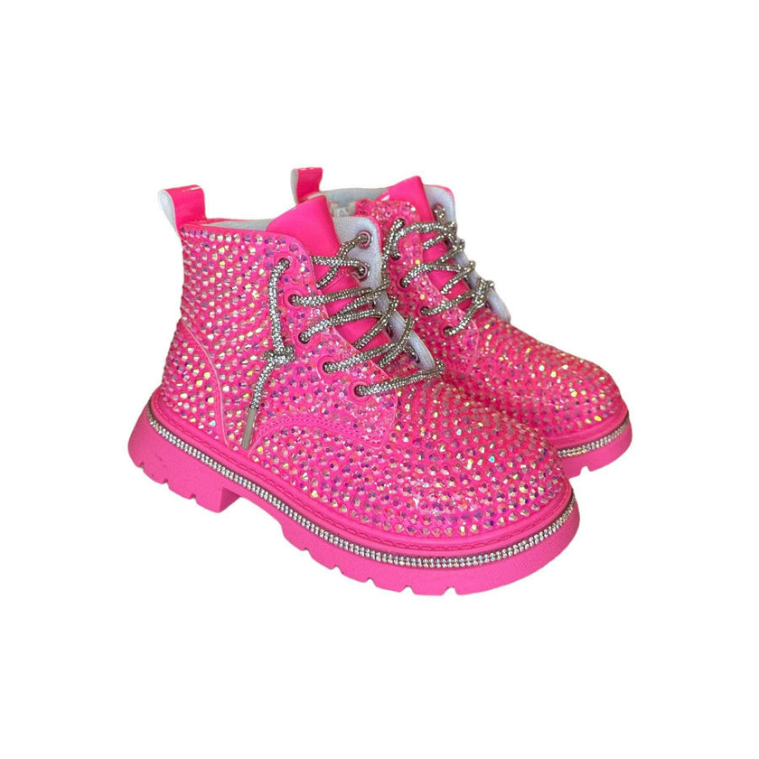 Hot Pink Sparkle Boots
