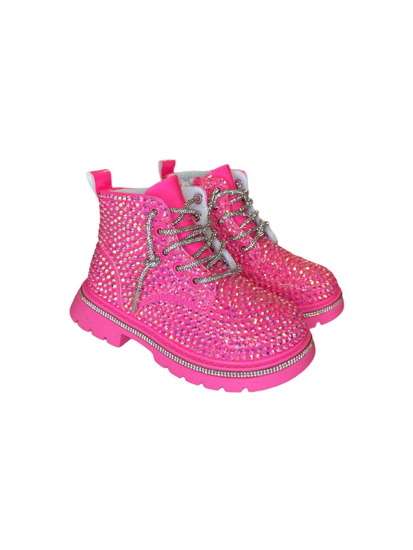 Hot Pink Sparkle Boots
