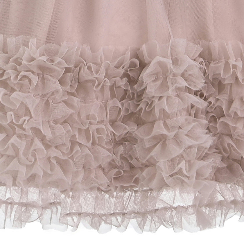Light Pink Knit Tulle Dress