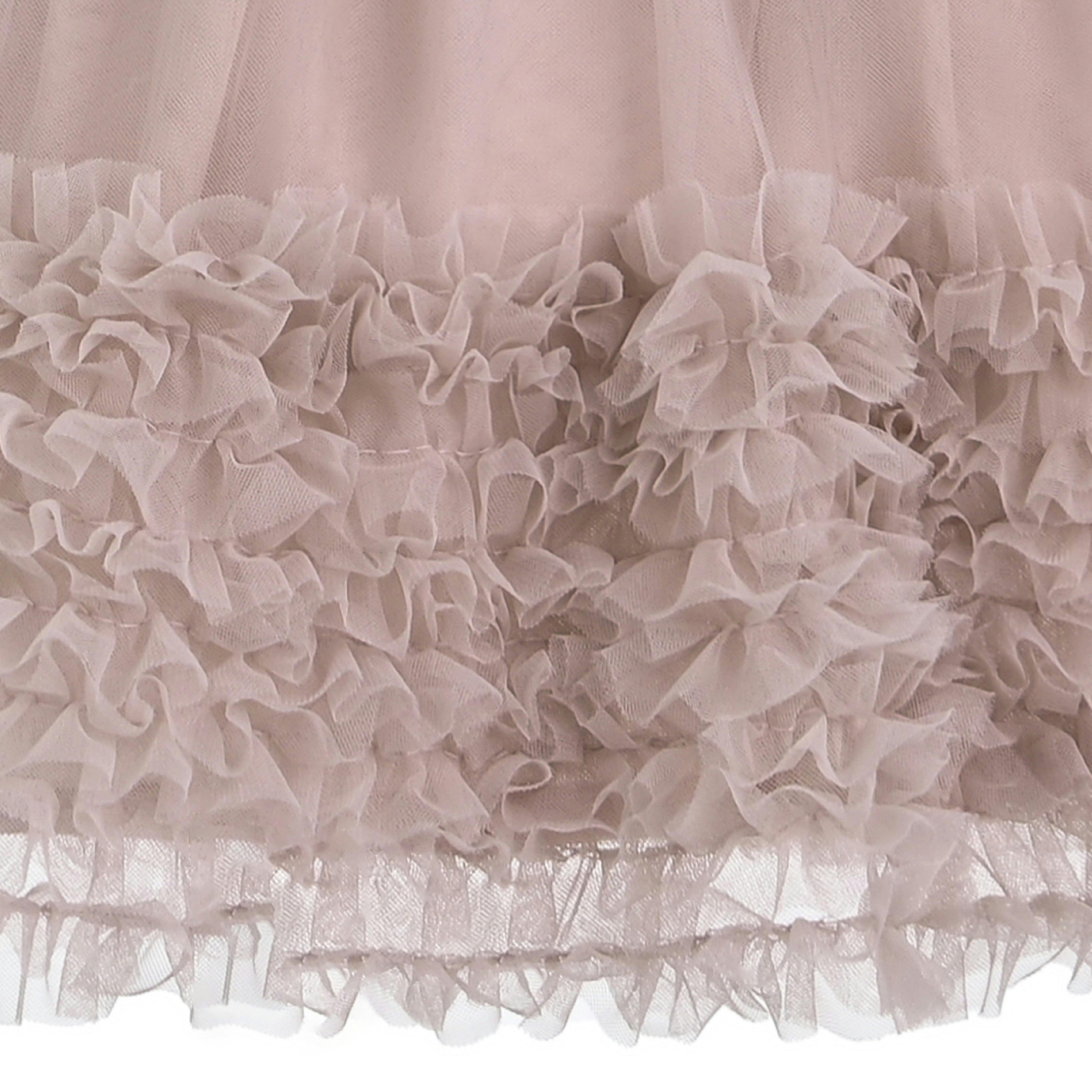 Light Pink Knit Tulle Dress