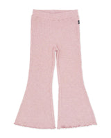 Meadow Bell Bottom Pant - Rose Quartz Brushed Rib