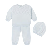 Lux Pointelle Knit Set w/Hat