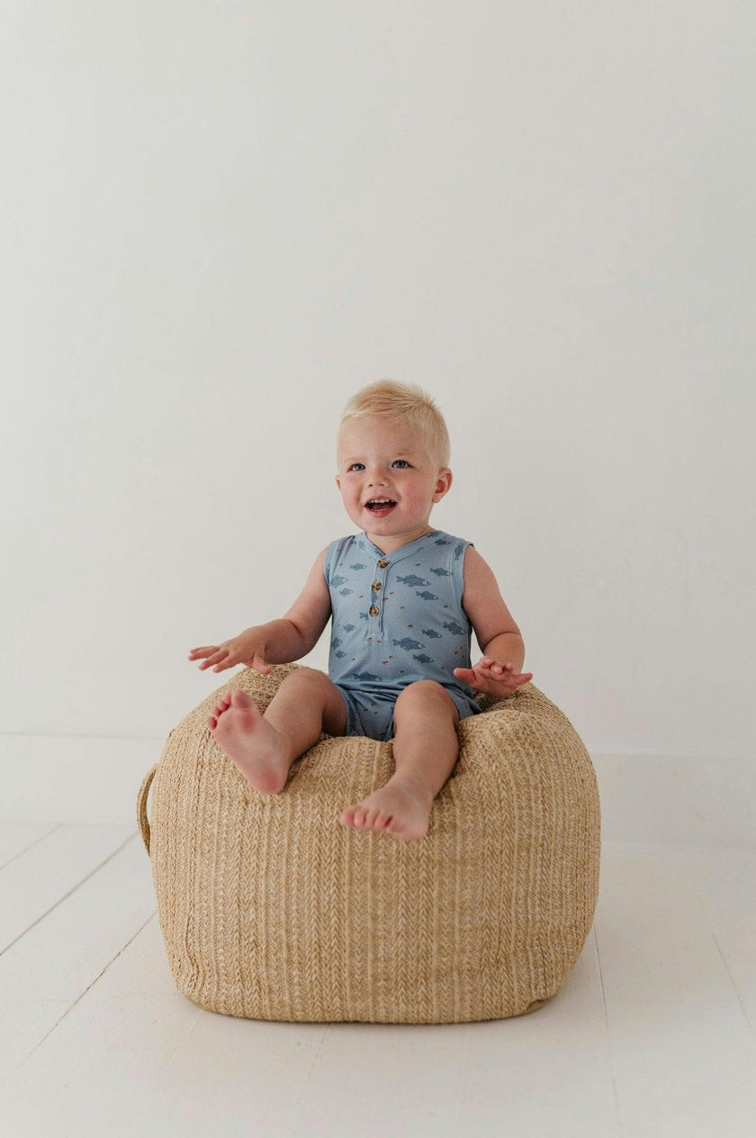 Boy's Sleeveless Romper