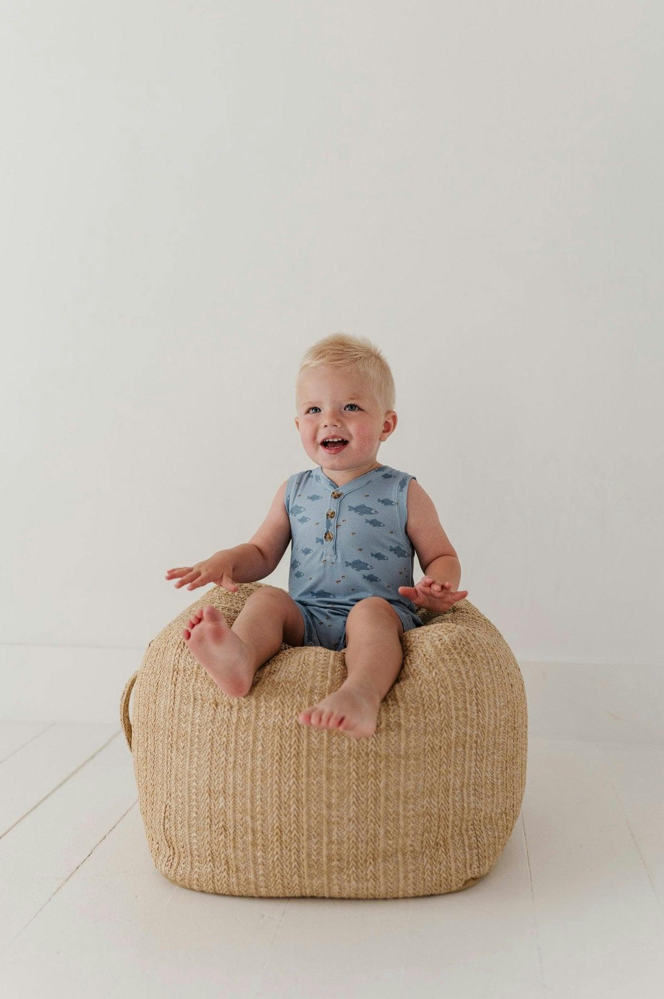 Boy's Sleeveless Romper
