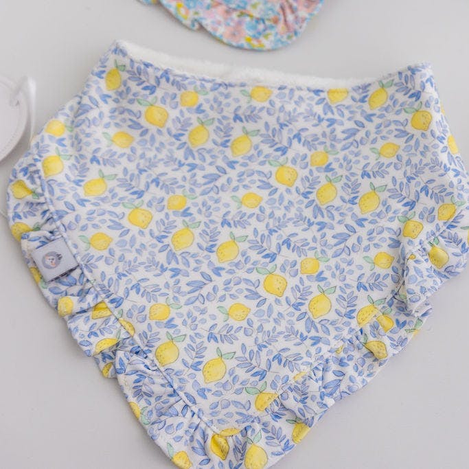 Lemons Pima Cotton Baby Bib