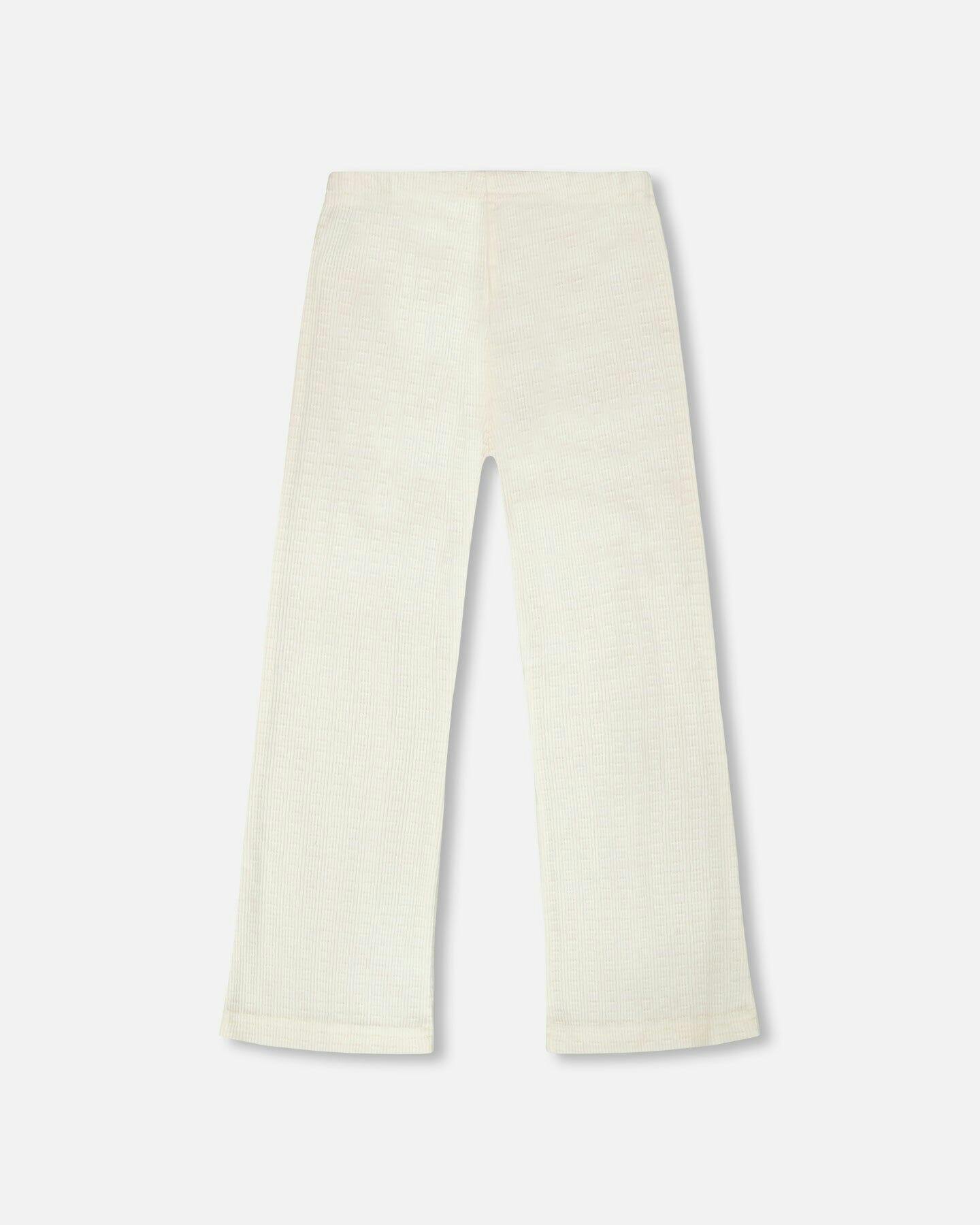 Crinkle Jersey Leggings Off White