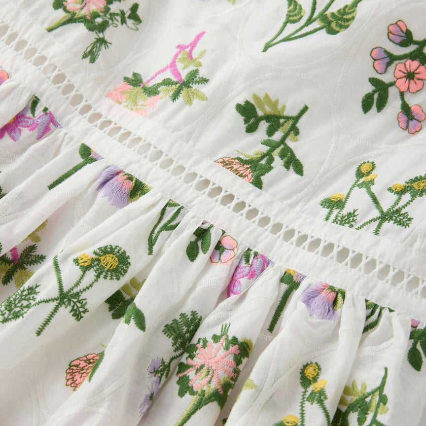 Emely Embroidered Mini Dress