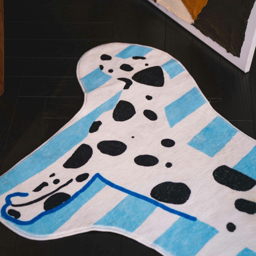 Irregular Shaped Dog Runner Rug by Lu Yang
