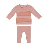 Puffed Triangle Long Sleeve Top & Pant 2-Piece Set