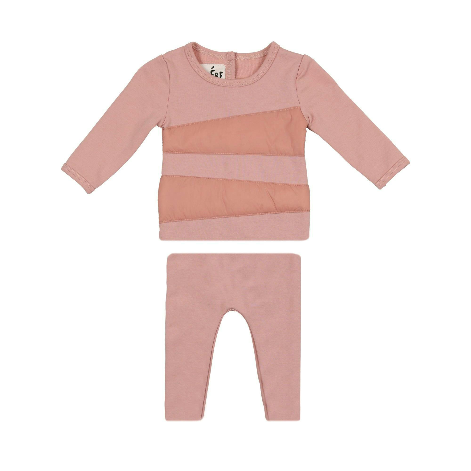 Puffed Triangle Long Sleeve Top & Pant 2-Piece Set
