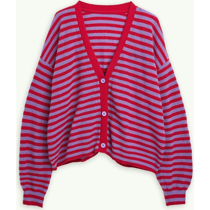 women's wool blend cardigan - berry bloom