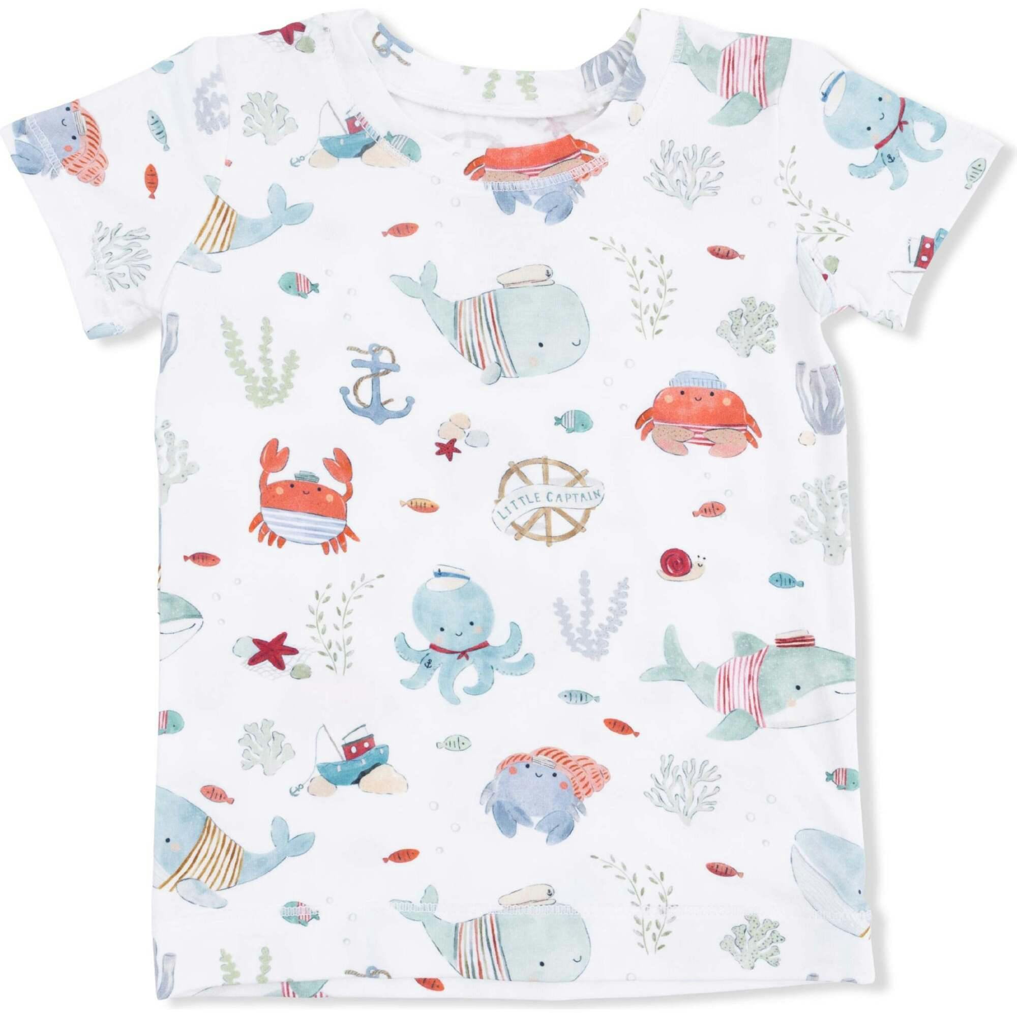 Sailor Sea Creatures - Short Sleeve Loungewear Set