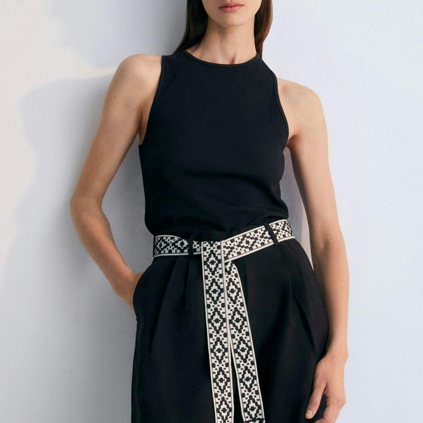 Orfeo Woman Top Caviar
