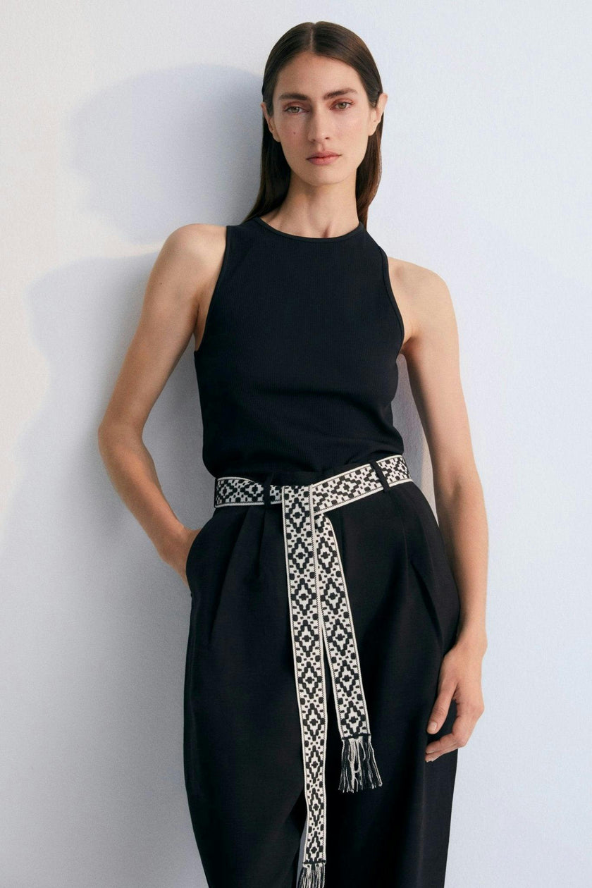 Orfeo Woman Top Caviar