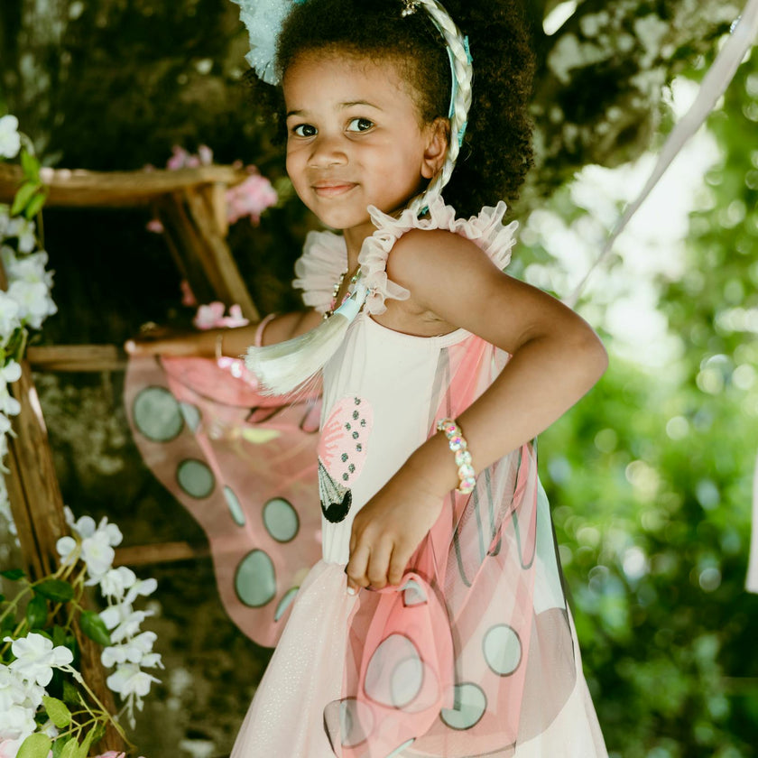 Sequins Secret Butterfly Twirl Dress with Wings