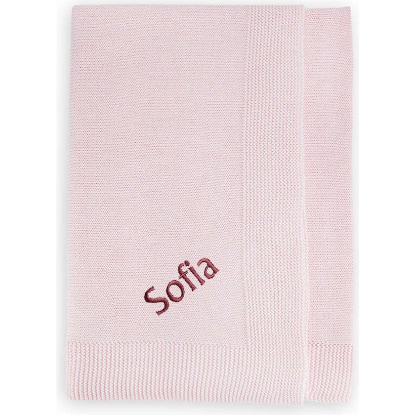 Personalized Knitted Baby Blanket