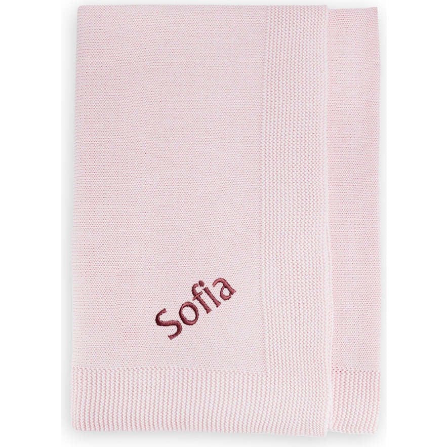 Personalized Knitted Baby Blanket
