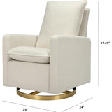 Cali Pillowback Swivel Glider