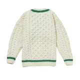 London Days Merino Sweater - Cream & Green