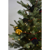 Dog Themed Christmas Decoration Set for Table Top Trees - 9 Pieces
