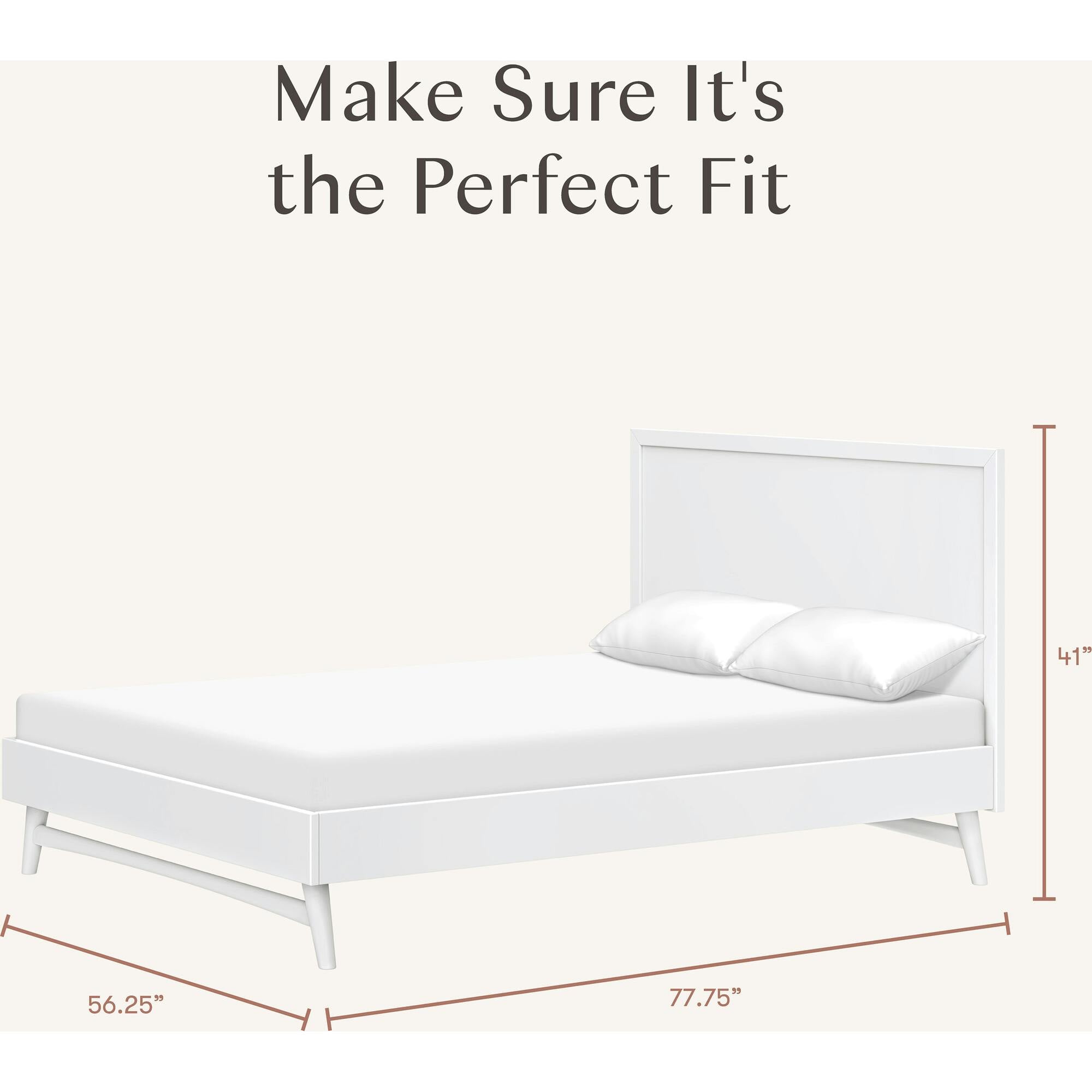 Palma Full Bed in White