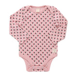 Baby Wonder Bodysuit - Pink Mini Half Hearts