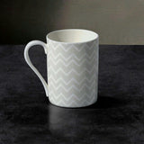 Mug Cup Zig Zag In Luxury Box White Diam. 2.5"